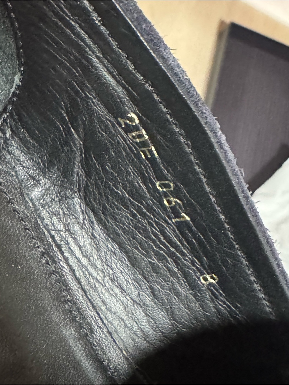 AUTHENTIC Prada Blue Suede Slip-On Loafers - Picture 7 of 8